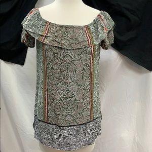 DR2 Paisley Short Sleeve Top